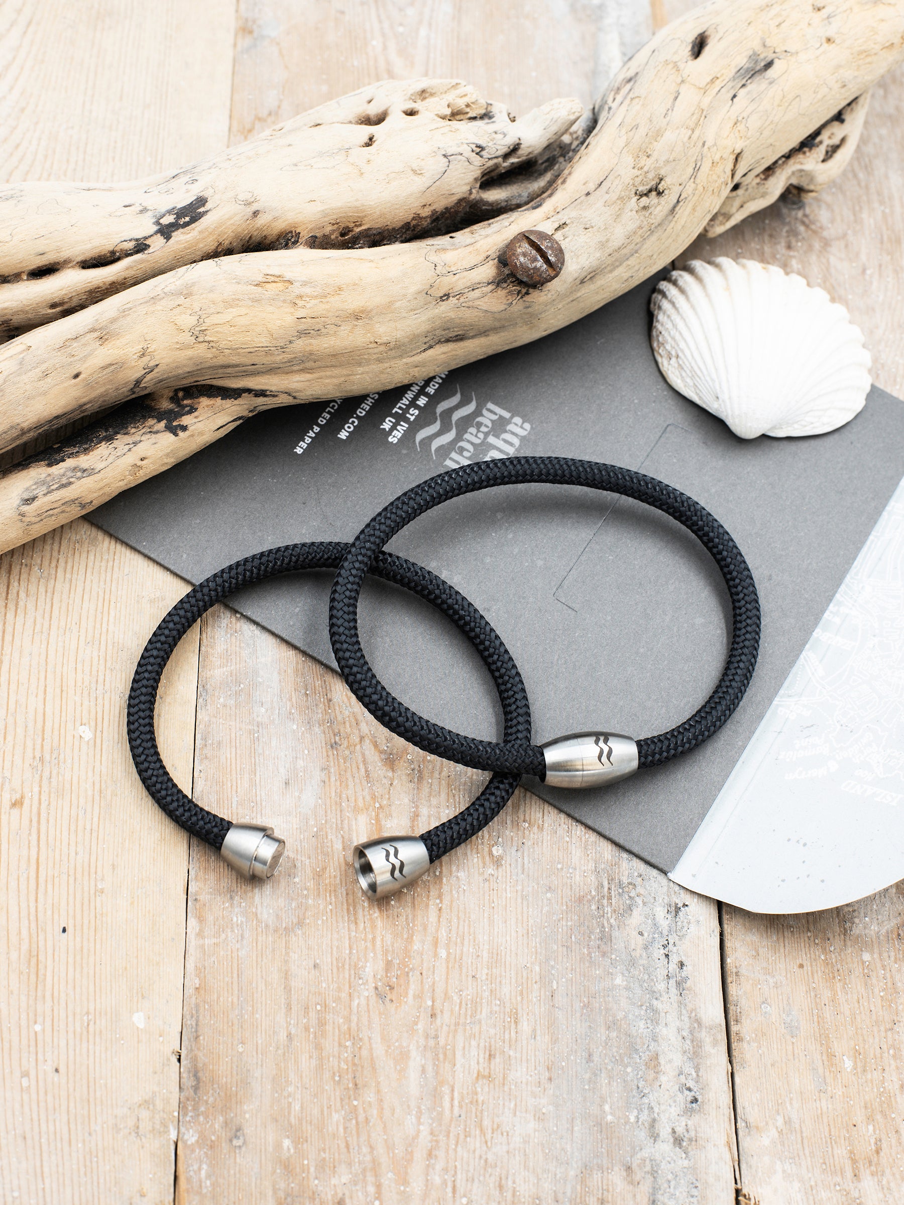 Aqua Beach Recycled Plastic Bracelet, Beach Jewellery, made in the UK