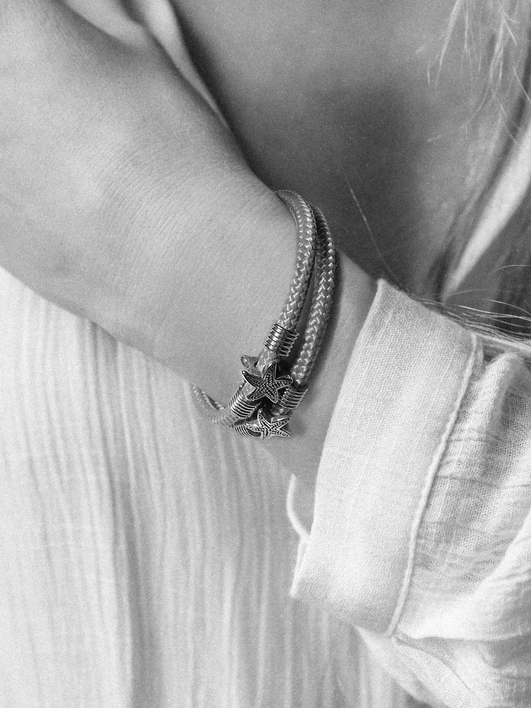 Aqua Beach Starfish Recycled Plastic Bracelet - Lime Green