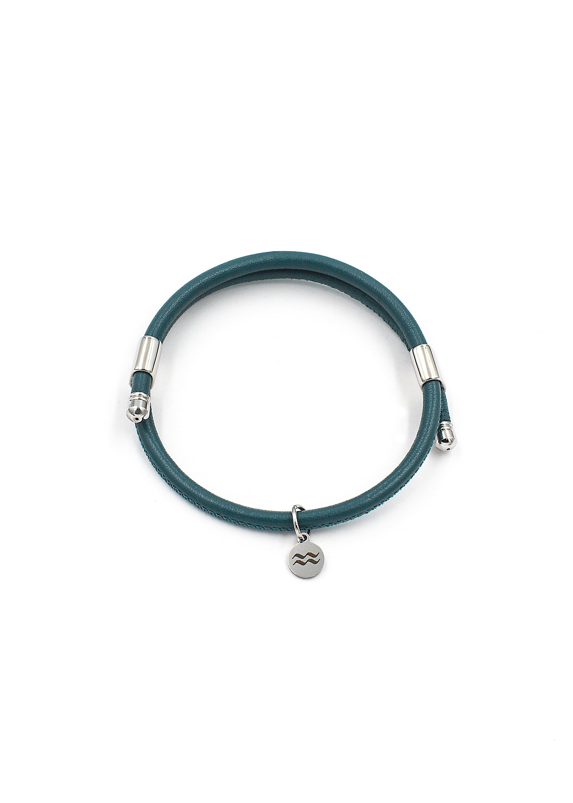 Adjustable Leather Bracelet – Teal | Premium Beach Jewellery | The