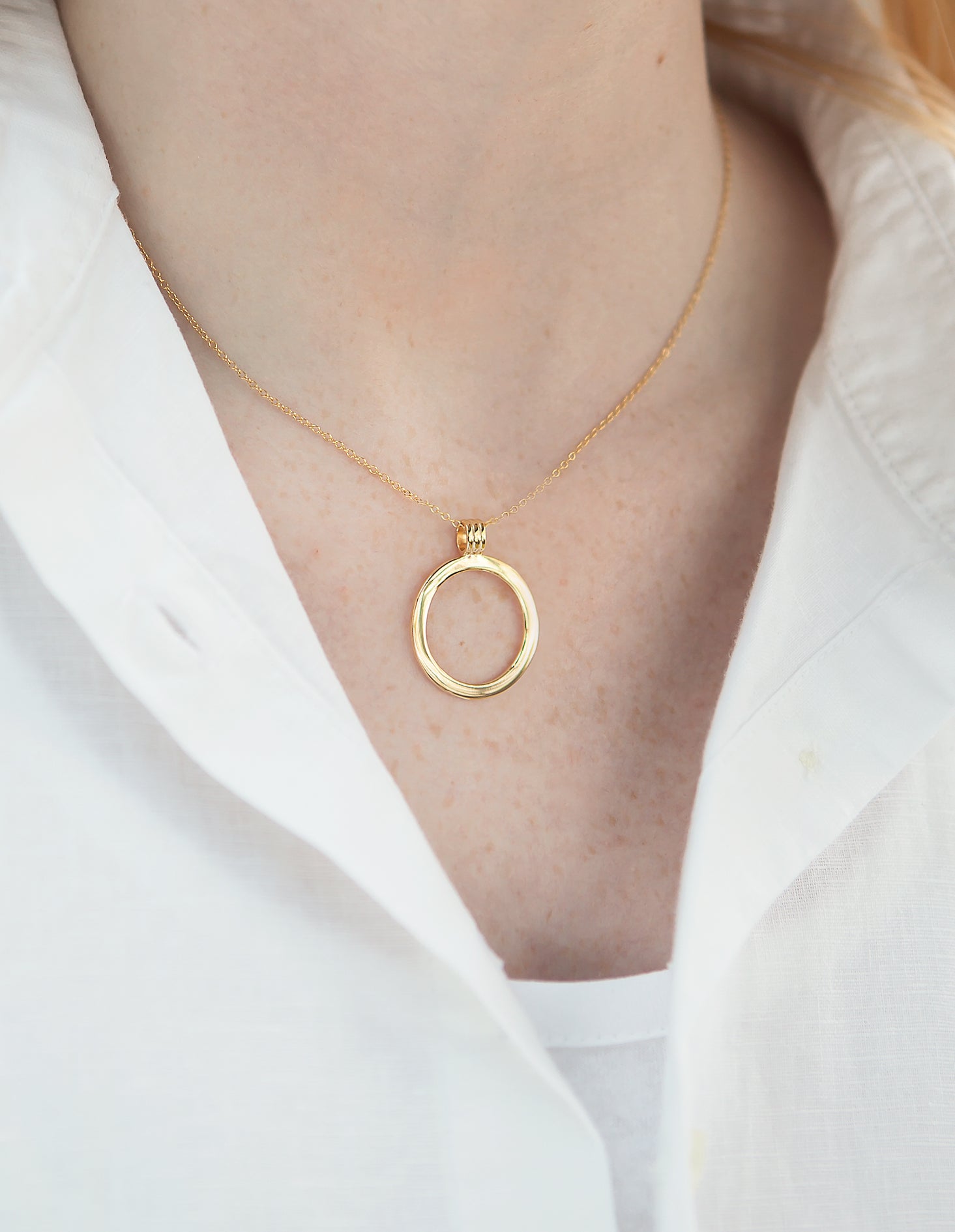 Aqua Beach Sterling Silver with 18k Gold Vermeil Halo