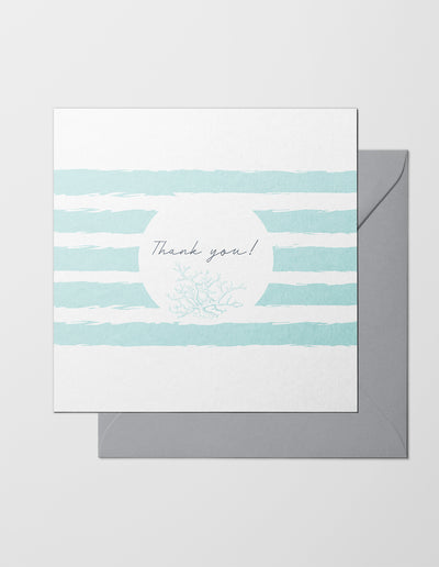 The Sea Shed, Greeting Card, Thank You, Made in the UK