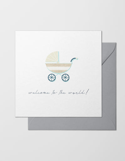 The Sea Shed, Greeting Card, New Baby, Welcome to the world,  Made in the UK
