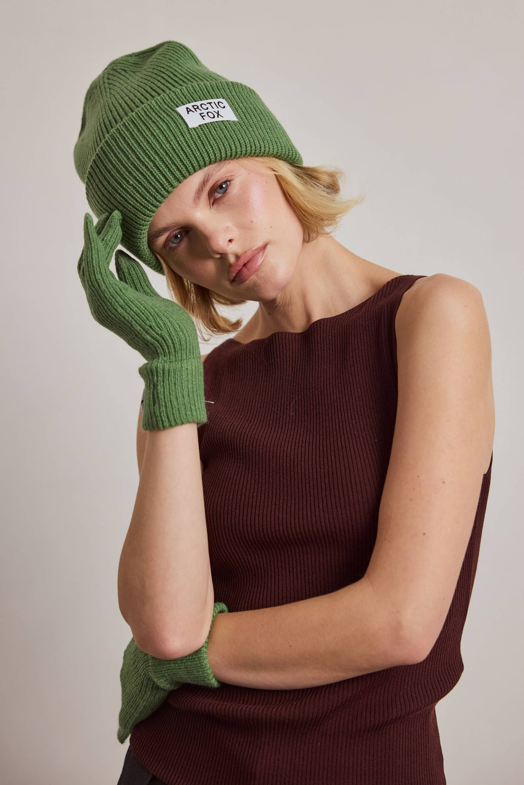 Recycled Bottle Beanie - Forest Fern - AW26
