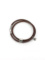 Leather Bracelet – Chestnut – Product photo – The Sea Shed