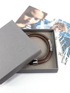 Leather Bracelet – Chestnut – Gift packaging – The Sea Shed