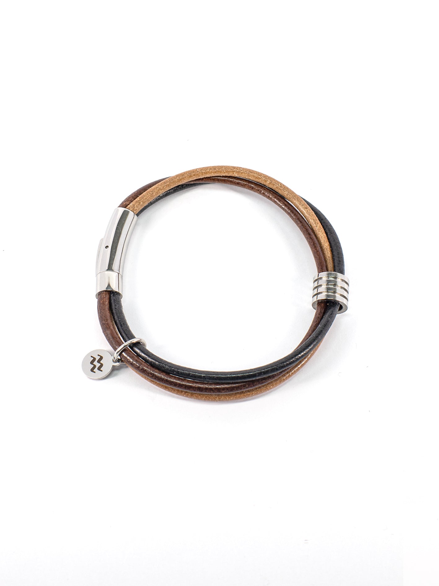 Aqua Beach  Leather & Stainless Steel - Trilogy