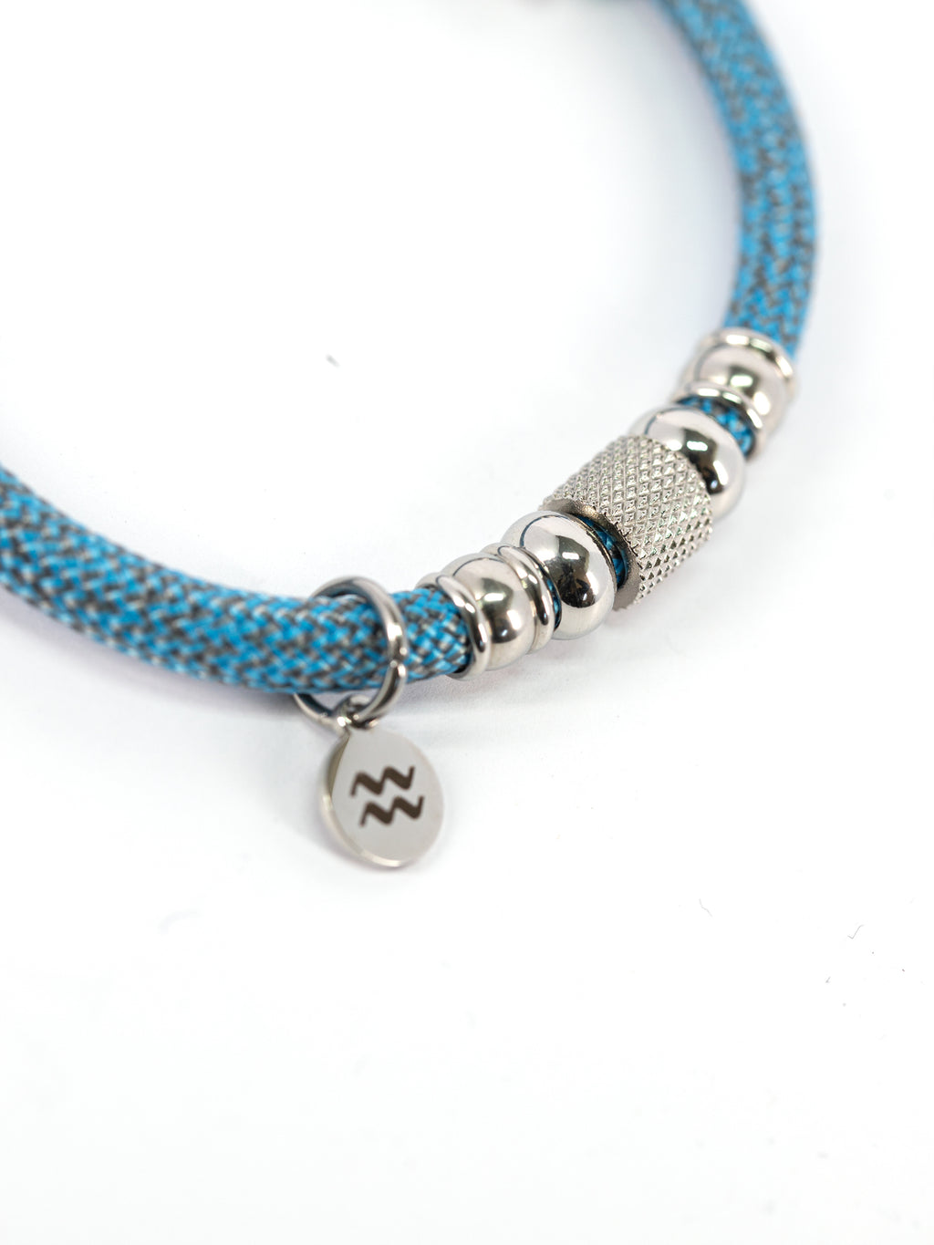 Aqua Beach Recycled Plastic Bracelet - WAVE Blue Adjustable