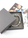 Rope Bracelet - WAVE Grey Adjustable Boxed