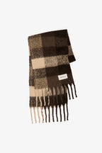 The Reykjavik Scarf - 100% Recycled - Brown Check - AW26