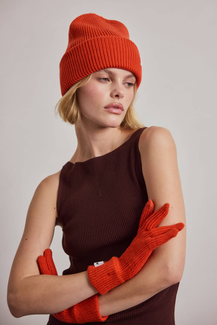 Recycled Bottle Beanie - Sunkissed Coral - AW26