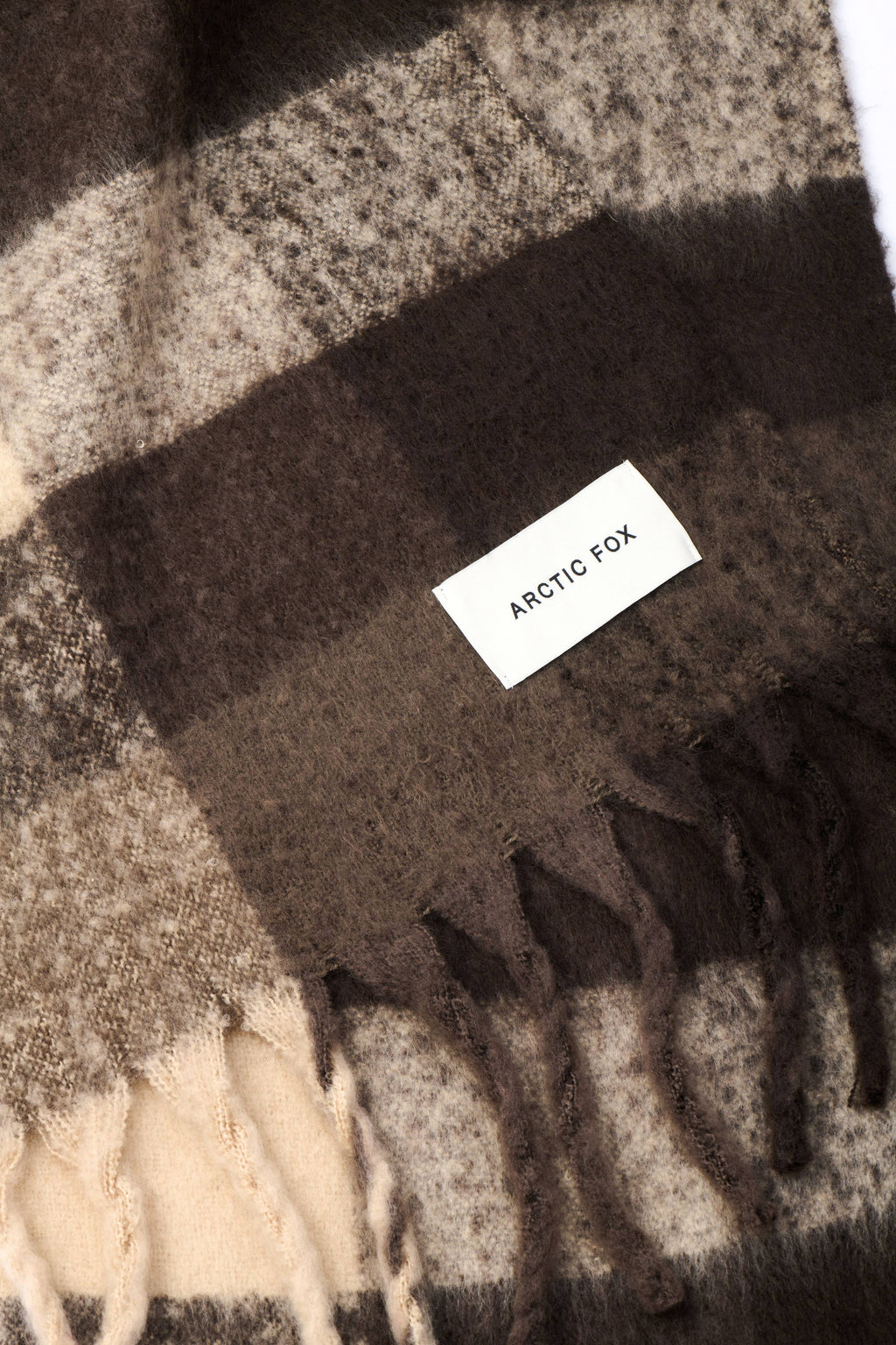 The Reykjavik Scarf - 100% Recycled - Brown Check - AW26