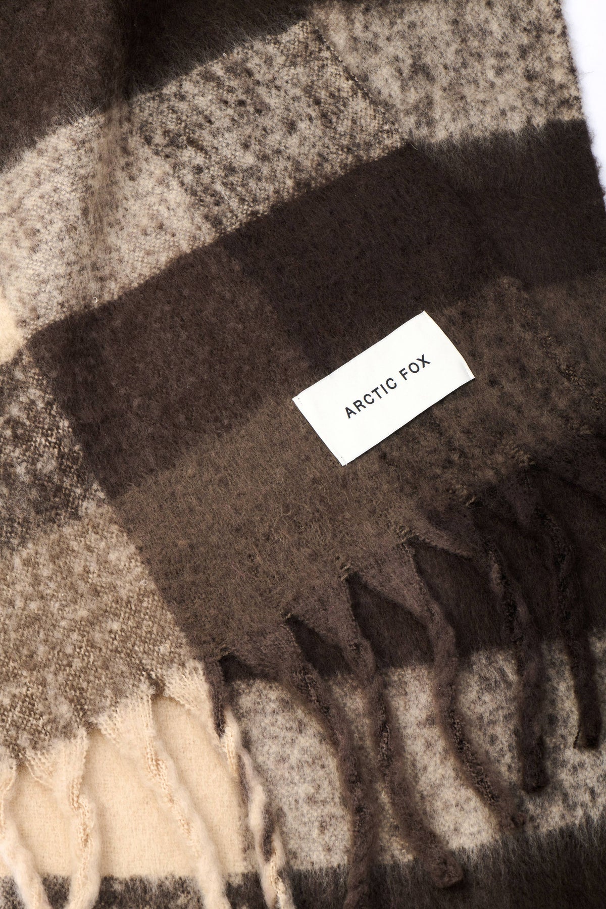 The Reykjavik Scarf - 100% Recycled - Brown Check - AW26