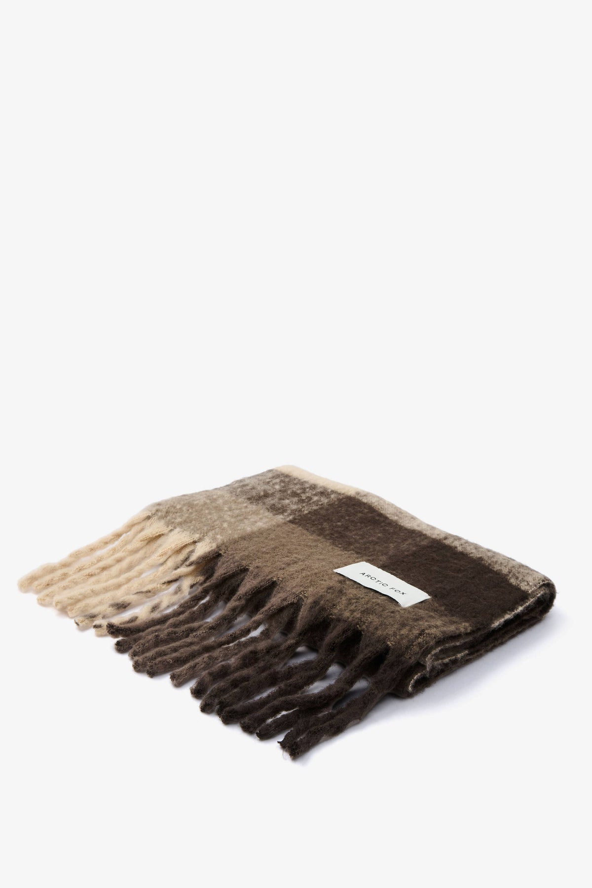 The Reykjavik Scarf - 100% Recycled - Brown Check - AW26