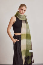 The Reykjavik Scarf - 100% Recycled - Mossy Greens - AW26