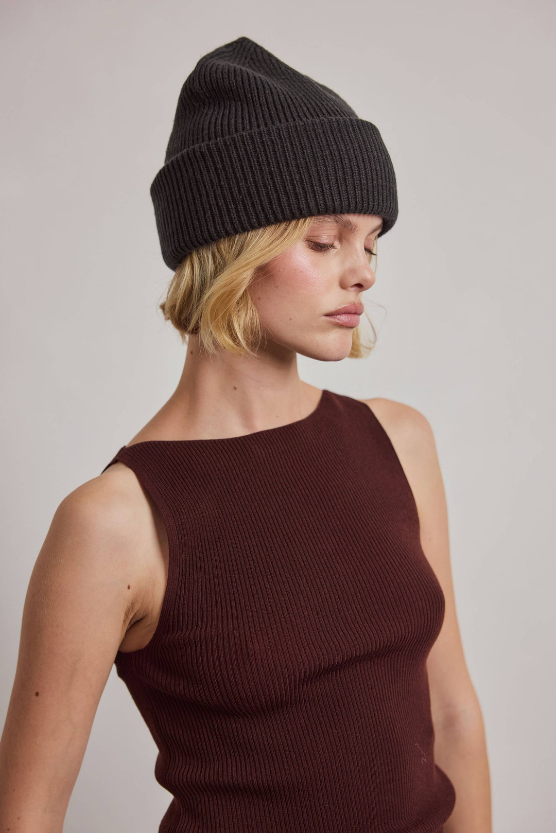 Recycled Bottle Beanie - Black Onyx - AW26
