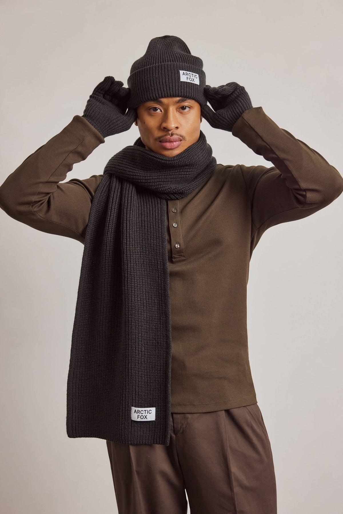Recycled Bottle Scarf - Black Onyx - AW26
