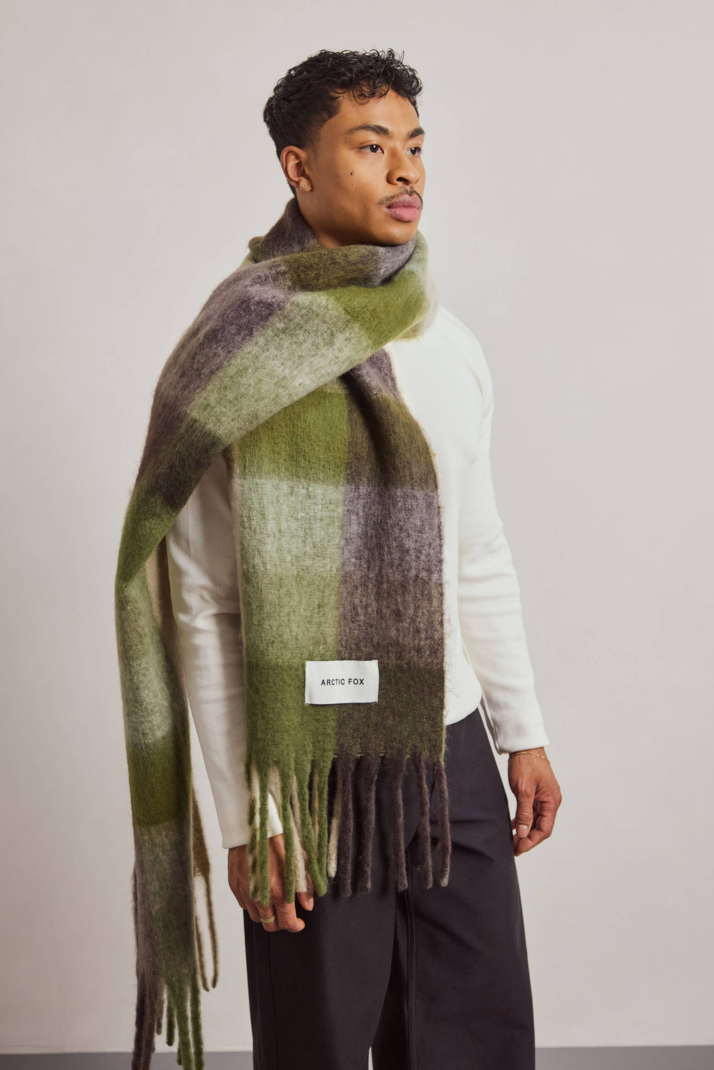 The Reykjavik Scarf - 100% Recycled - Mossy Greens - AW26