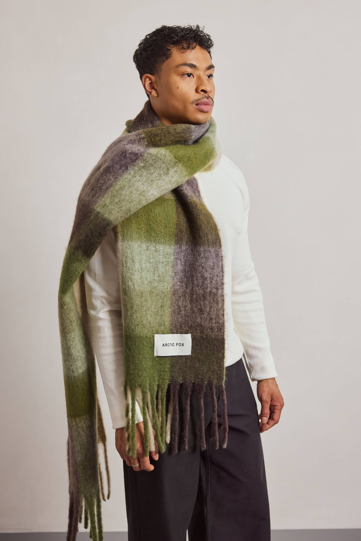 The Reykjavik Scarf - 100% Recycled - Mossy Greens - AW26