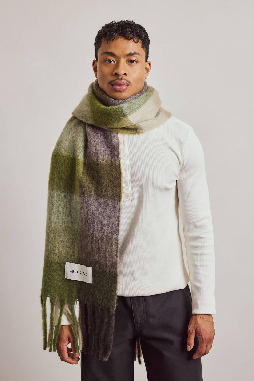 The Reykjavik Scarf - 100% Recycled - Mossy Greens - AW26
