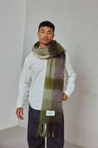 The Reykjavik Scarf - 100% Recycled - Mossy Greens - AW26