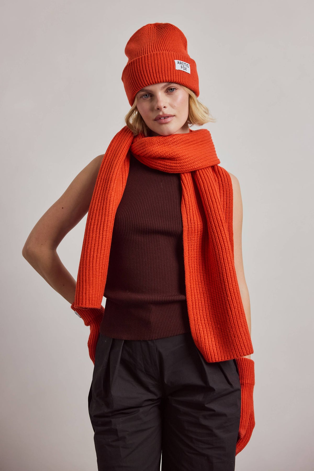 Recycled Bottle Scarf - Sunkissed Coral - AW26