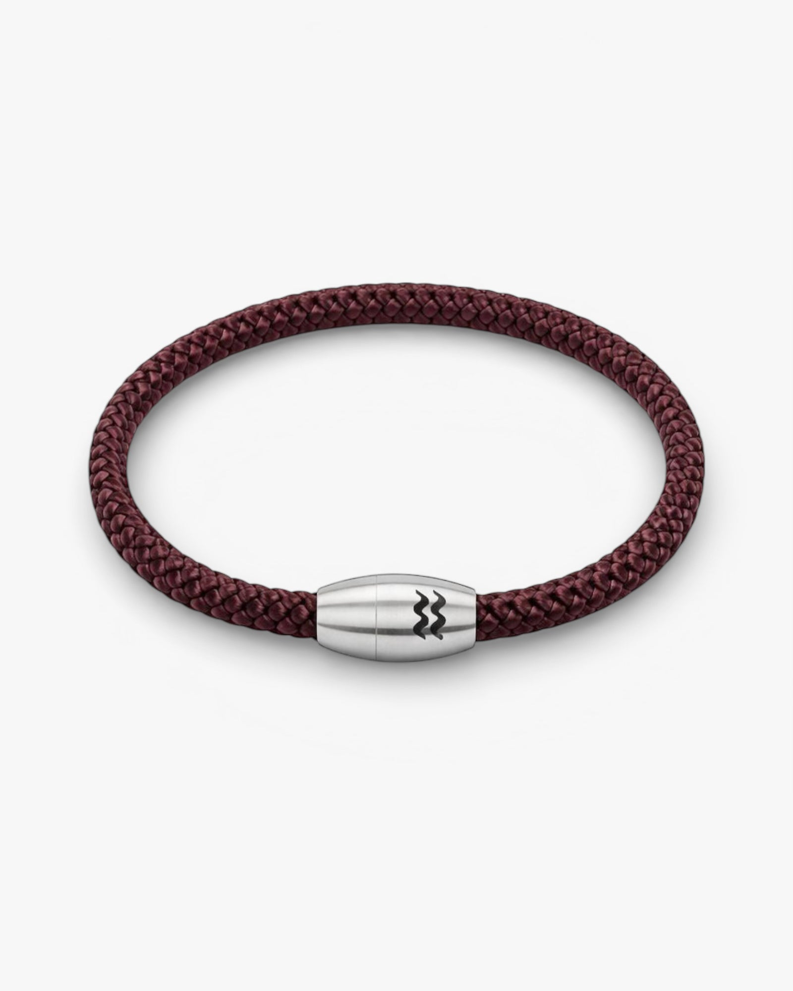 Recycled Plastic Rope Magnetic Bracelet 6mm – Burgundy | Aqua Beach