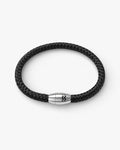 Recycled Plastic Rope Magnetic Bracelet 6mm – Jet Black | Aqua Beach