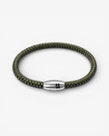 Recycled Plastic Rope Magnetic Bracelet 6mm – Olive | Aqua Beach