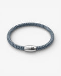 Recycled Plastic Rope Magnetic Bracelet 6mm – Silver Grey | Aqua Beach