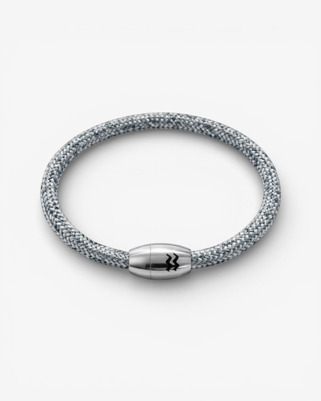 Recycled Plastic Rope Magnetic Bracelet 5mm – Grey | Aqua Beach