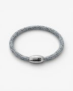 Recycled Plastic Rope Magnetic Bracelet 5mm – Grey | Aqua Beach