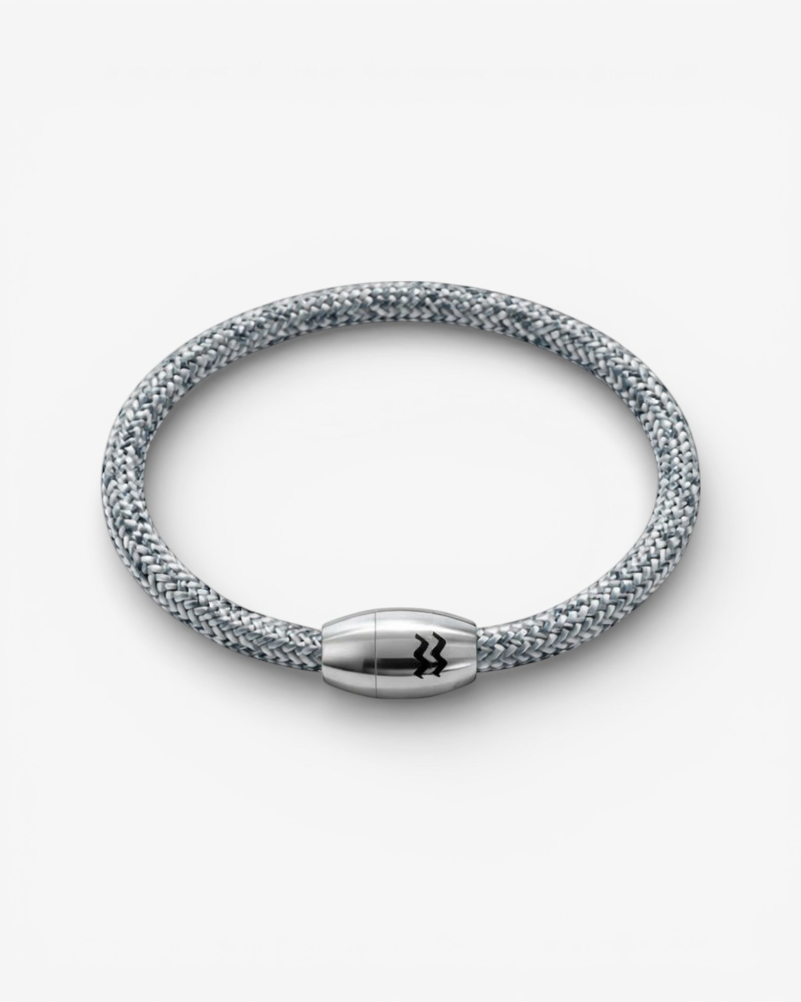 Recycled Plastic Rope Magnetic Bracelet 5mm – Grey | Aqua Beach