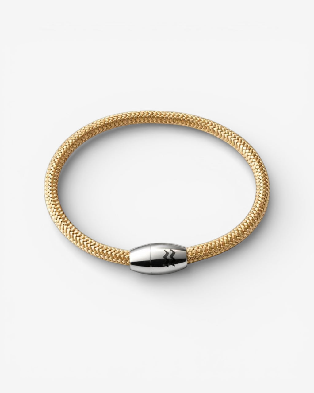 Recycled Plastic Rope Magnetic Bracelet – Sand 5mm | Aqua Beach