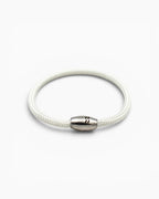 Recycled Plastic Rope Magnetic Bracelet 5mm – White | Aqua Beach