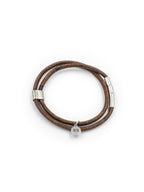 Sustainable Cork Bracelet – Chestnut – Product photo – The Sea Shed