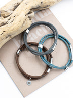 Sustainable Cork Bracelet – Grey – Gift packaging – The Sea Shed