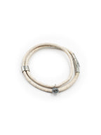 Sustainable Cork Bracelet – White – Product photo – The Sea Shed