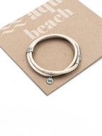 Sustainable Cork Bracelet – White – Detail view – The Sea Shed