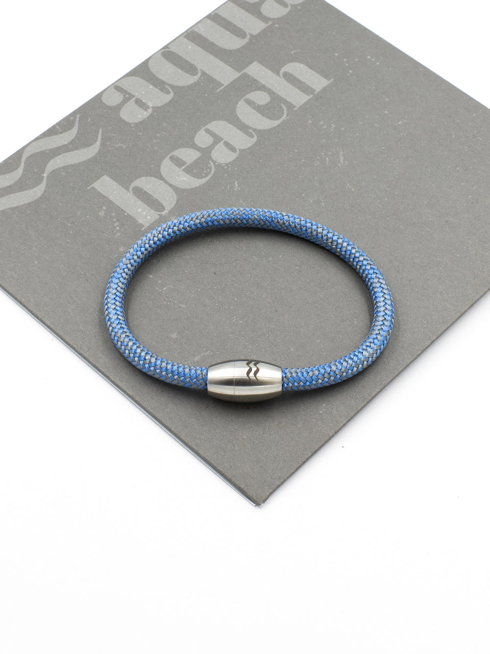 Recycled Plastic Rope Bracelet – Blue – Gift packaging – The Sea Shed