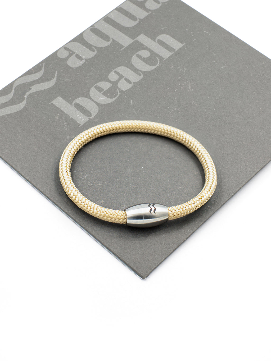Aqua Beach Recycled Plastic Bracelet - Sand
