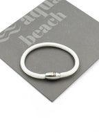 Recycled Plastic Rope Bracelet – White – Gift packaging – The Sea Shed