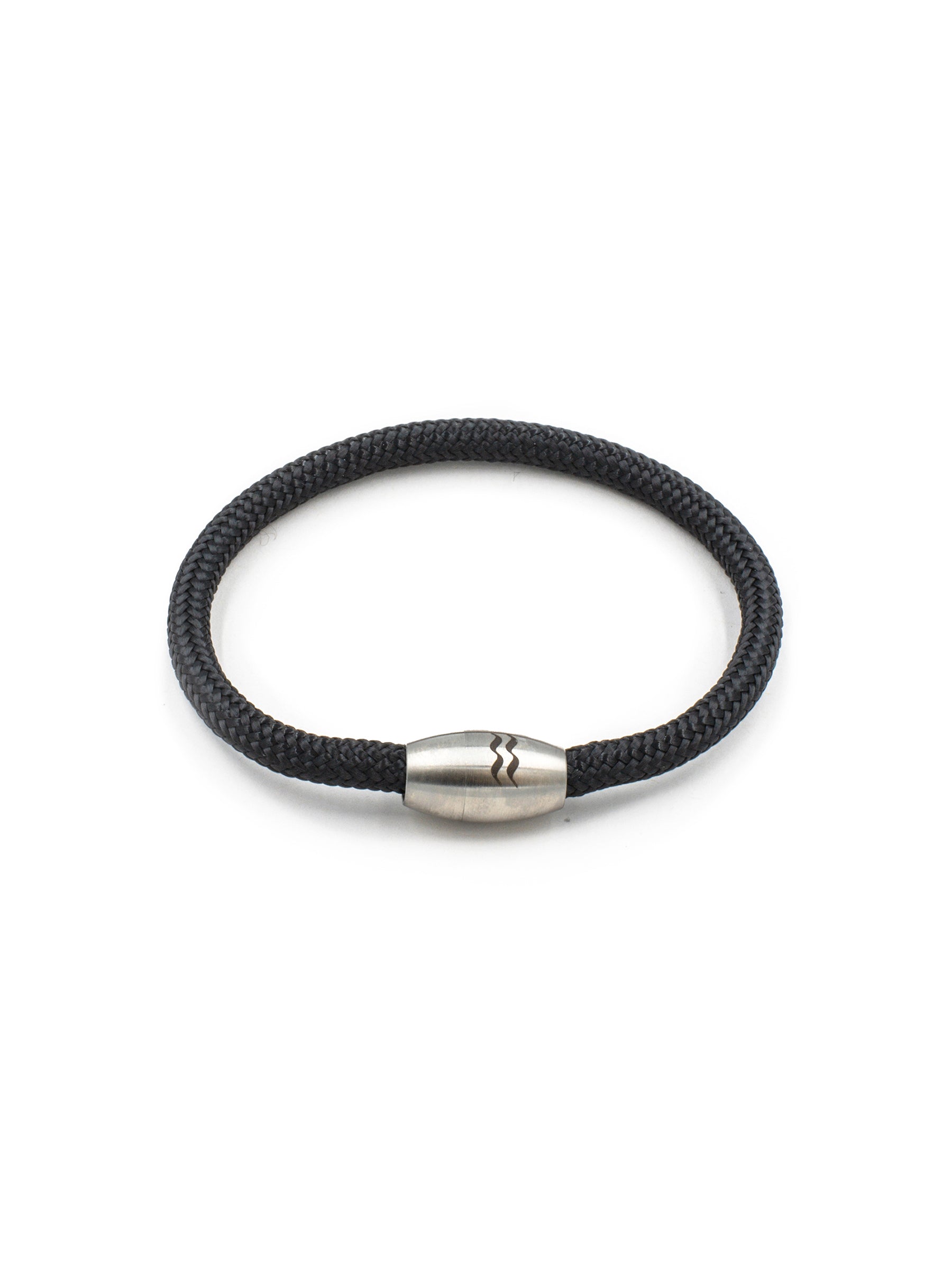 Aqua Beach Recycled Plastic Bracelet - Black