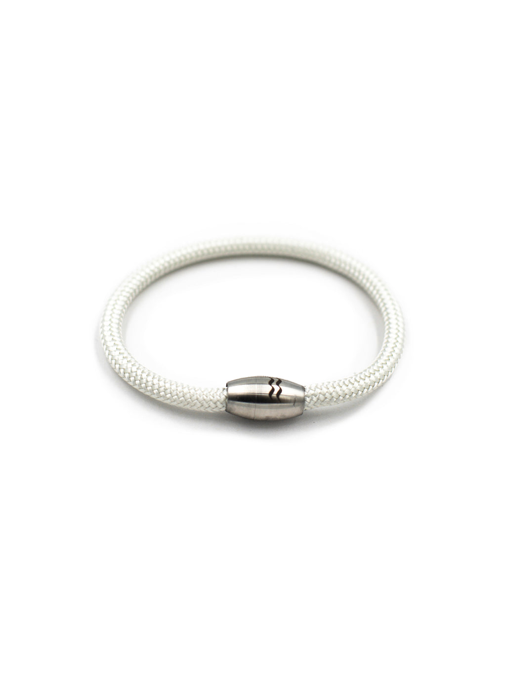 Aqua Beach Recycled Plastic Bracelet - White
