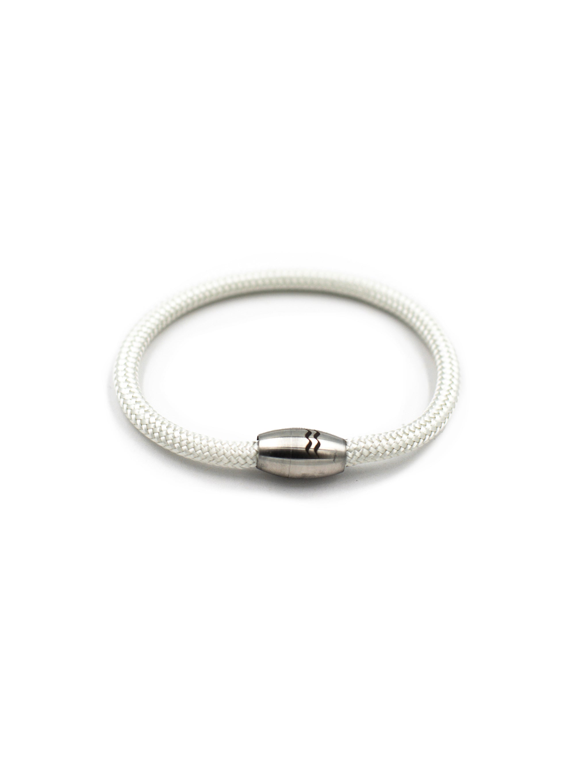 Aqua Beach Recycled Plastic Bracelet - White