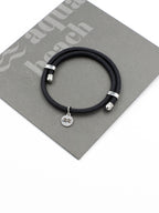 Recycled Plastic Rope Bracelet – Black – Lifestyle photo – The Sea Shed
