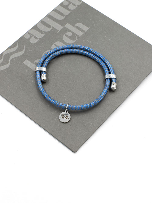 Recycled Plastic Rope Bracelet – Grey – Lifestyle photo – The Sea Shed