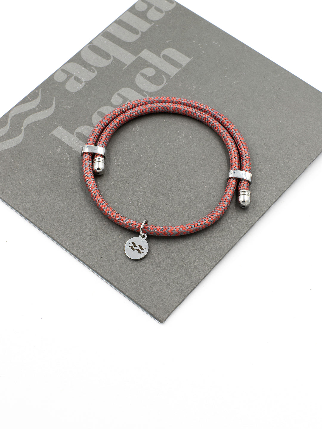 Recycled Plastic Rope Bracelet – Grey – Gift packaging – The Sea Shed