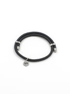 Recycled Plastic Rope Bracelet – Black – Product photo – The Sea Shed