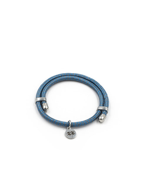 Recycled Plastic Rope Bracelet – Grey – Product photo – The Sea Shed
