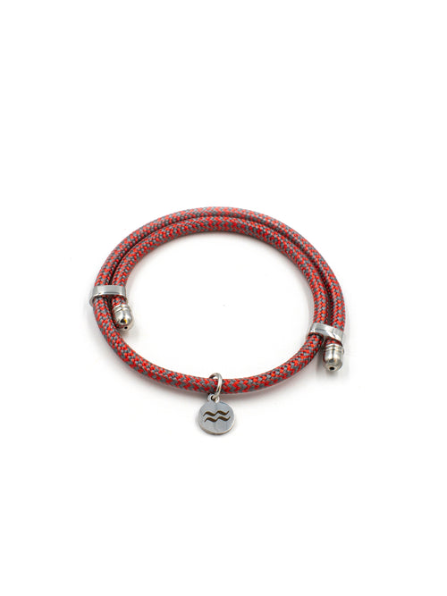 Recycled Plastic Rope Bracelet – Grey – Product photo – The Sea Shed